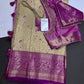 Kanjeevaram Meena Brocade Gold Green Silk Saree