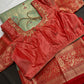 Kanjeevaram Meena Brocade Pastel Green Silk Saree