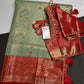 Kanjeevaram Meena Brocade Pastel Green Silk Saree