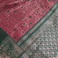 Kanjeevaram Meena Brocade Pink Green Silk Saree