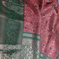 Kanjeevaram Meena Brocade Pink Green Silk Saree