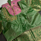 Kanjeevaram Meena Brocade Magenta Purple Green Silk Saree