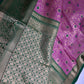 Kanjeevaram Meena Brocade Magenta Purple Green Silk Saree
