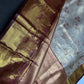 Champagne Gold Kanjeevaram Meena Brocade Palki Border Silk Saree