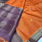 Brown Viscose Light Weight Silk Saree - 