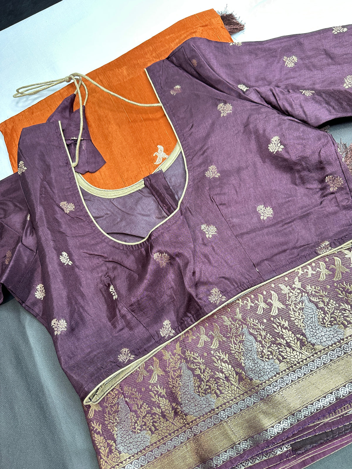 Brown Viscose Light Weight Silk Saree - 