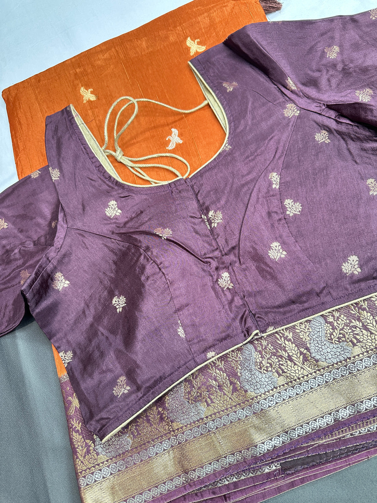 Brown Viscose Light Weight Silk Saree - 