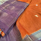 Brown Viscose Light Weight Silk Saree - 