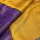 Mustard Viscose Light Weight Silk Saree - 