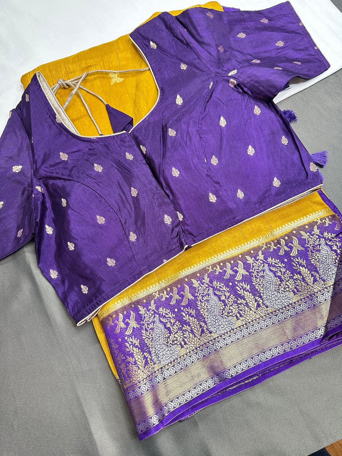 Mustard Viscose Light Weight Silk Saree - 