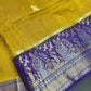 Mustard Viscose Light Weight Silk Saree - 