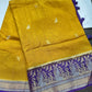 Mustard Viscose Light Weight Silk Saree - 