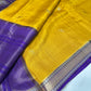 Mustard Viscose Light Weight Silk Saree - 