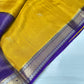 Mustard Viscose Light Weight Silk Saree - 