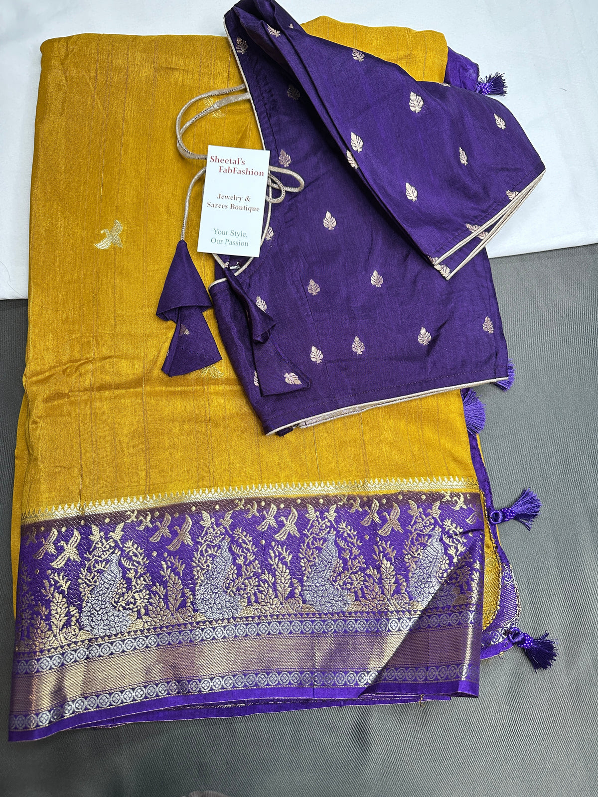 Mustard Viscose Light Weight Silk Saree - 