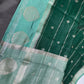 Green Raw Mango Light Weight Silk Saree - 