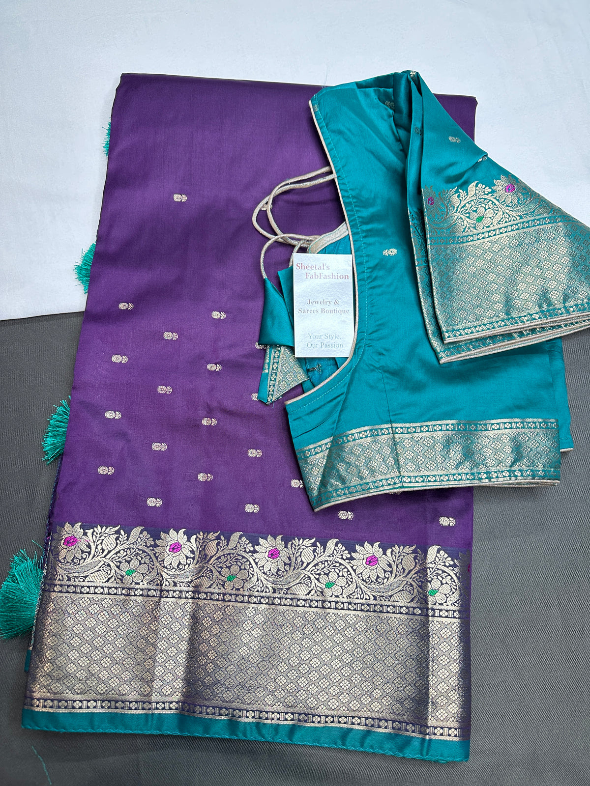 Purple SoftKanchi Semi Silk Light Weight Saree - 