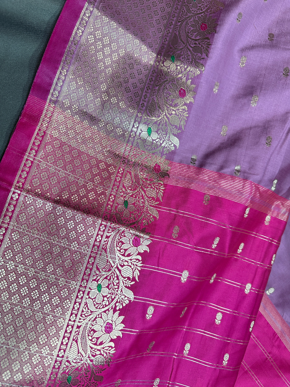 Pink Soft Semi Kanchi Silk Light Weight Saree - 