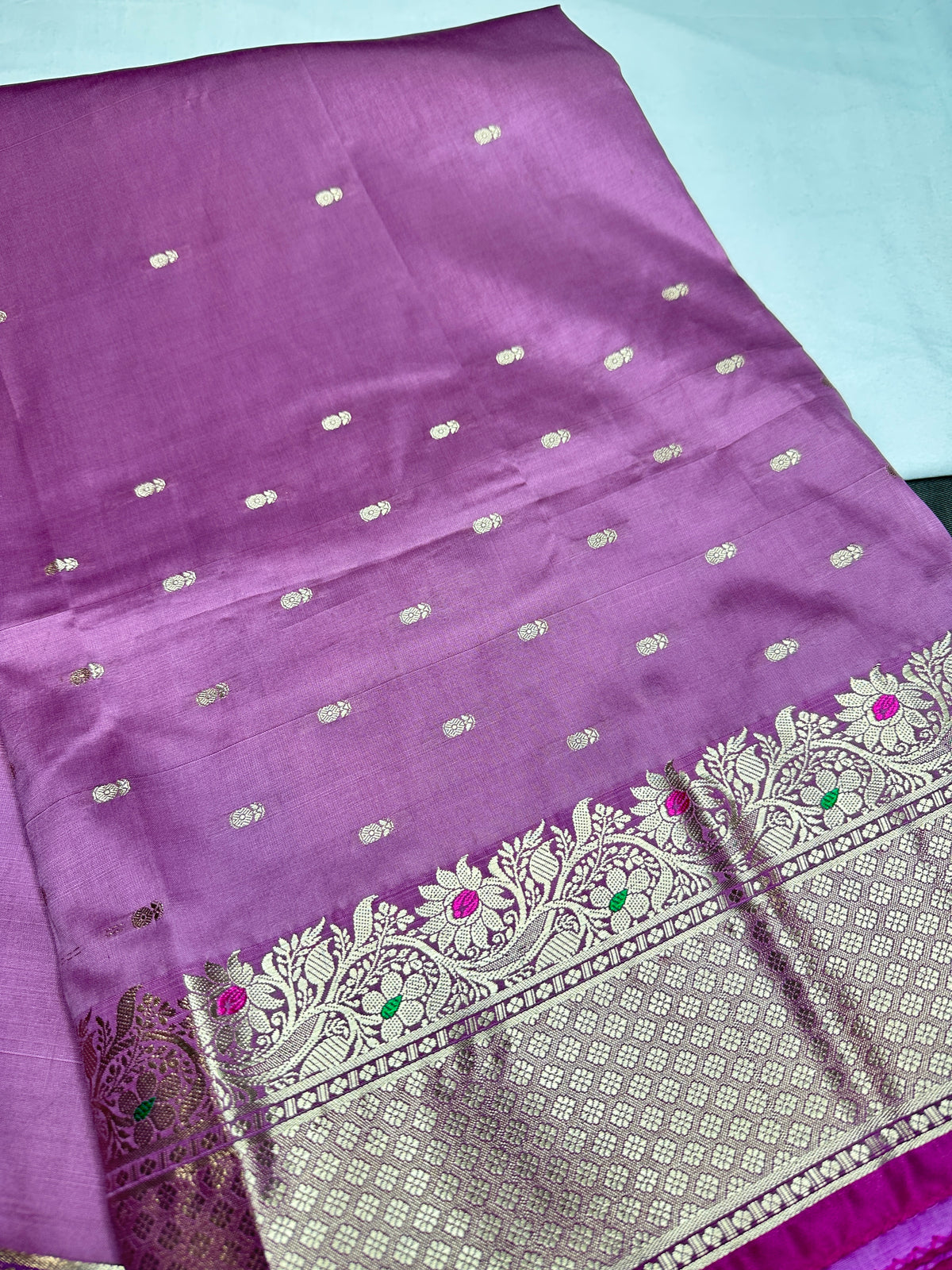 Pink Soft Semi Kanchi Silk Light Weight Saree - 