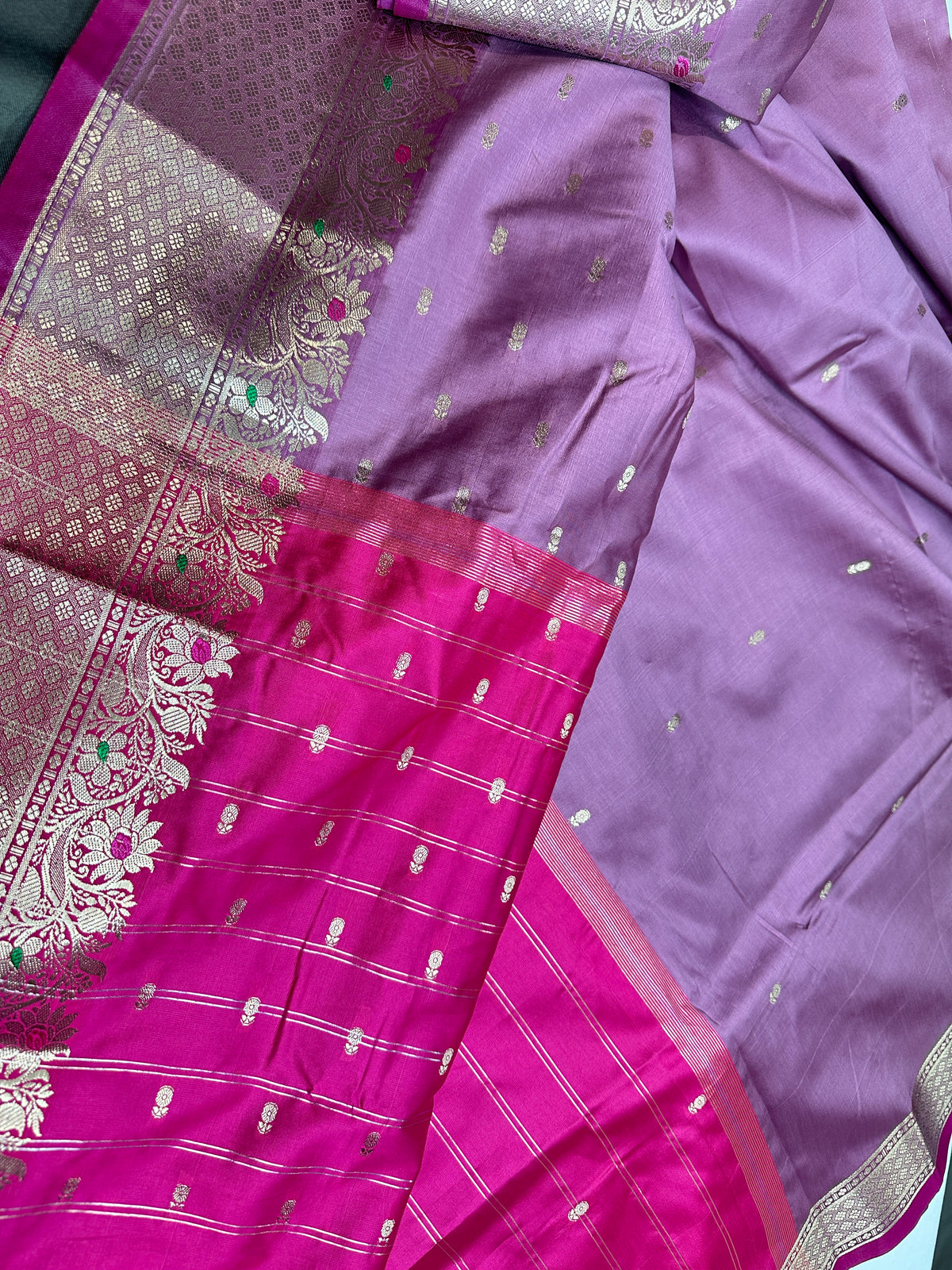 Pink Soft Semi Kanchi Silk Light Weight Saree - 