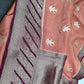 Peach Silk Weaving Saree - 