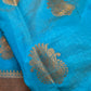 Blue Casual Wear Fancy Silk Saree - 