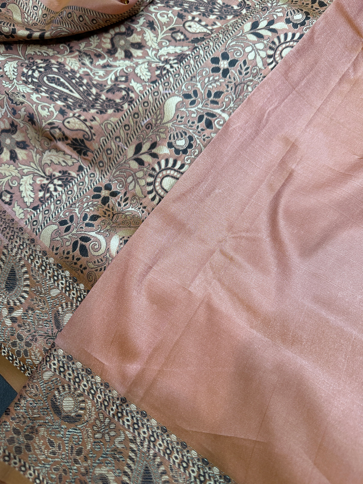 Kanchi Soft Silk Peach Saree - 