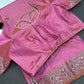 Kanchi Soft Silk Pink Saree - 
