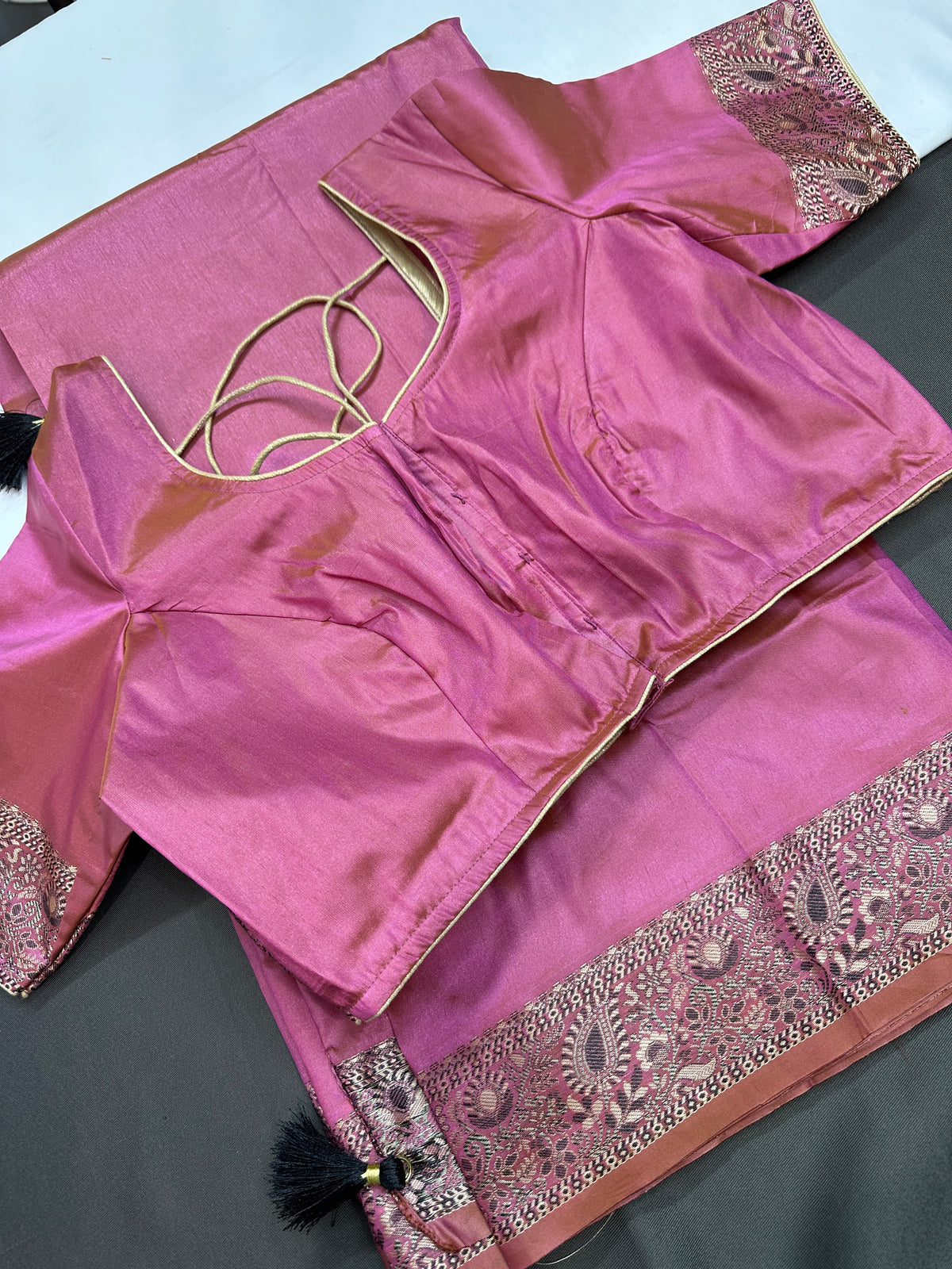 Kanchi Soft Silk Pink Saree - 