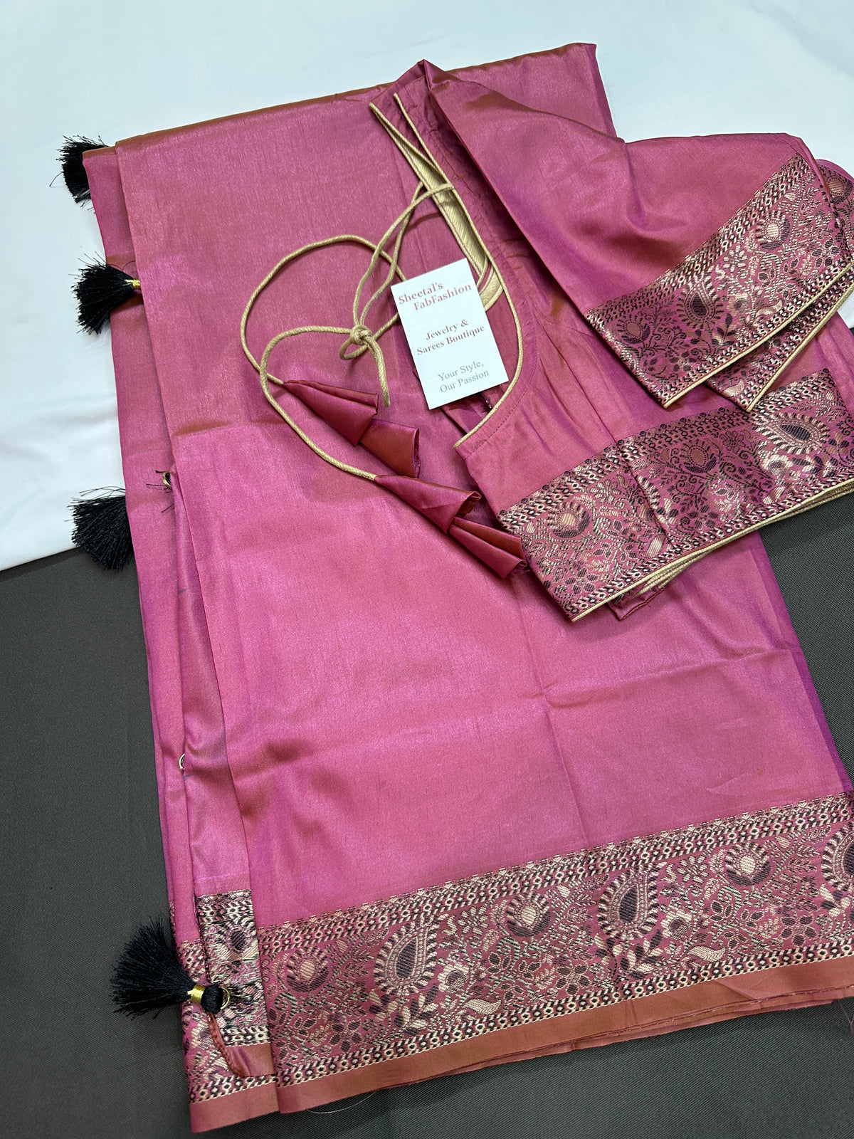 Kanchi Soft Silk Pink Saree - 