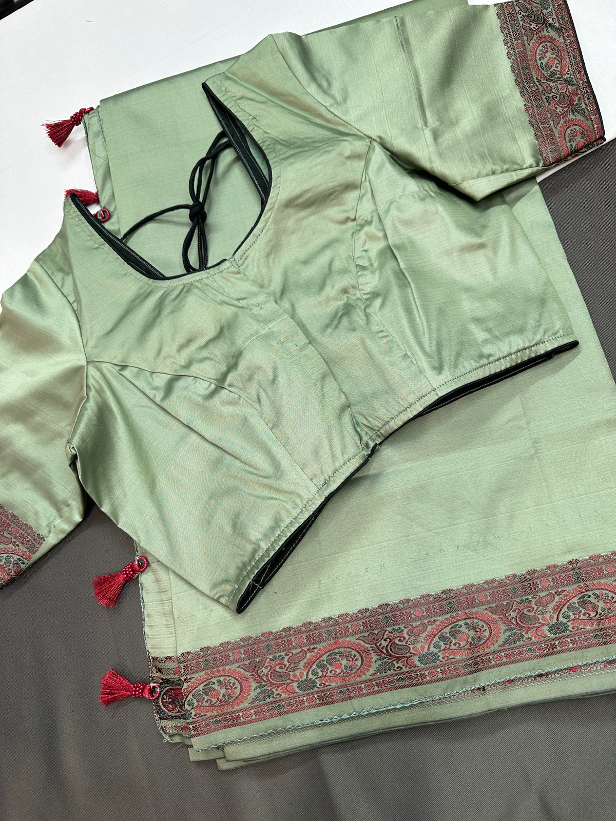 Kanchi Soft Silk Green Saree - 