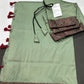 Kanchi Soft Silk Green Saree - 