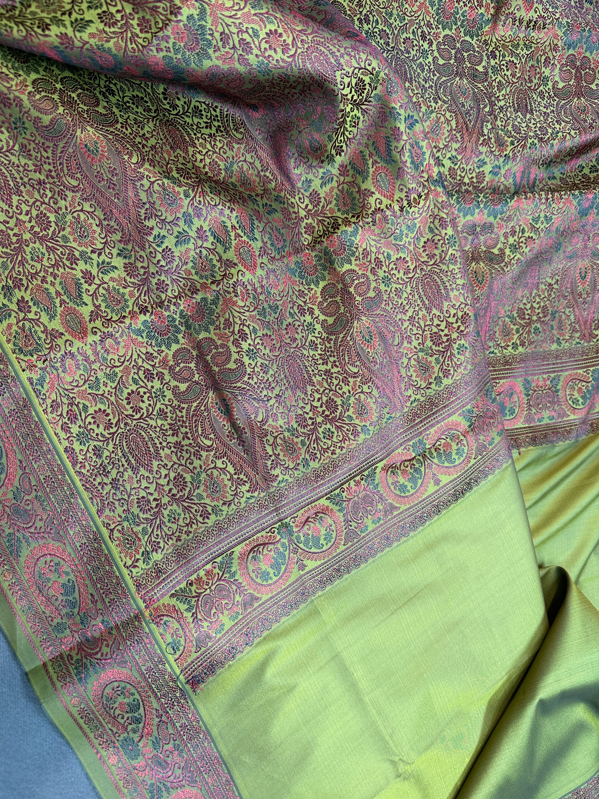 Kanchi Soft Silk Green Saree - 