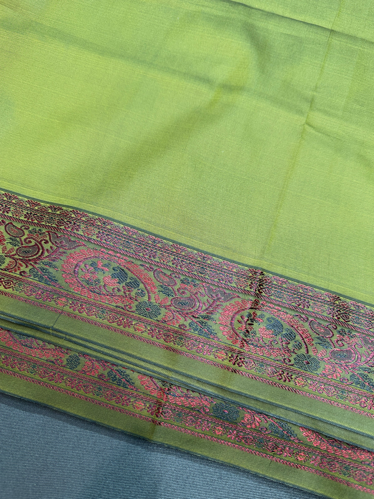 Kanchi Soft Silk Green Saree - 