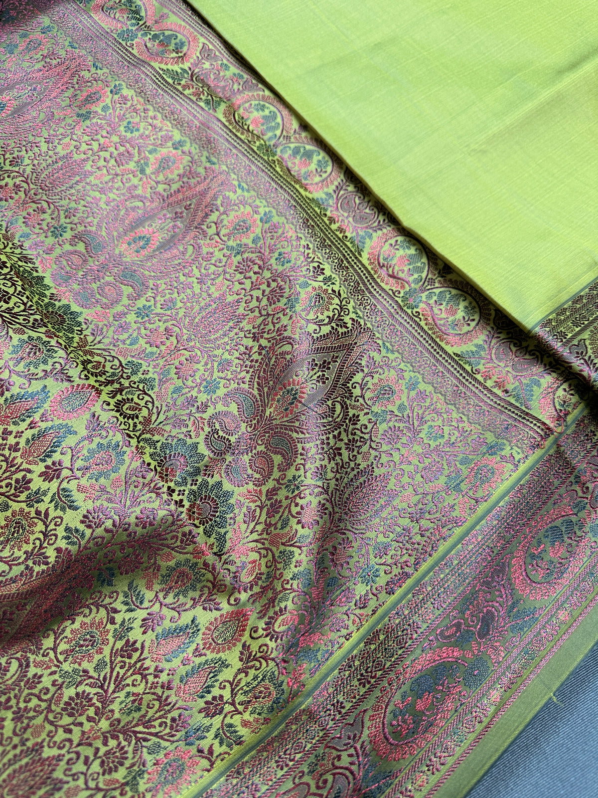 Kanchi Soft Silk Green Saree - 