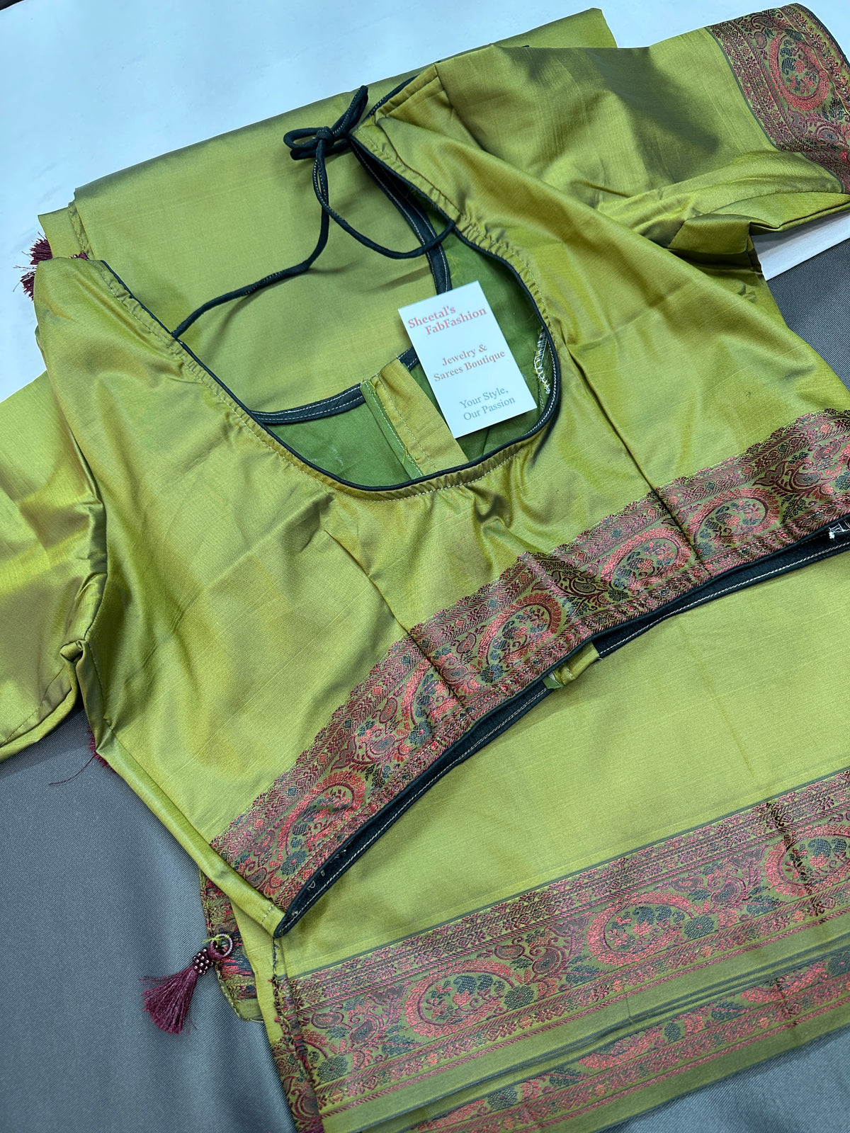 Kanchi Soft Silk Green Saree - 