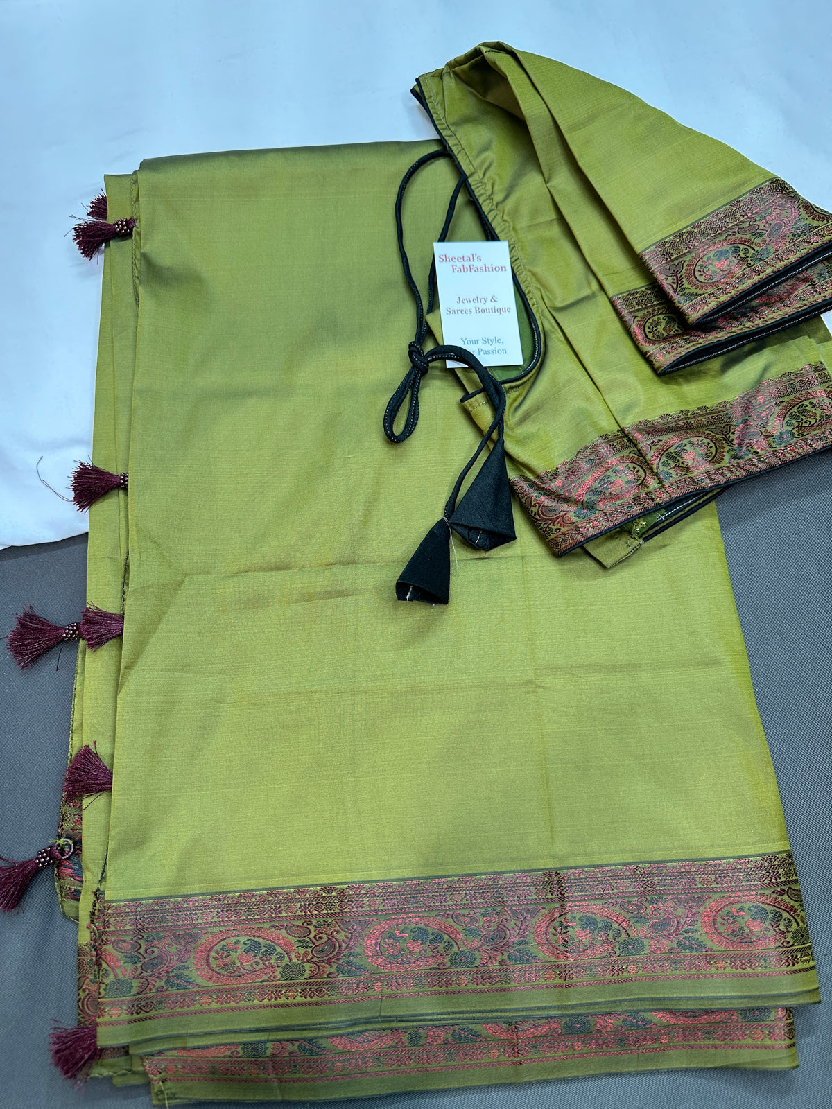 Kanchi Soft Silk Green Saree - 