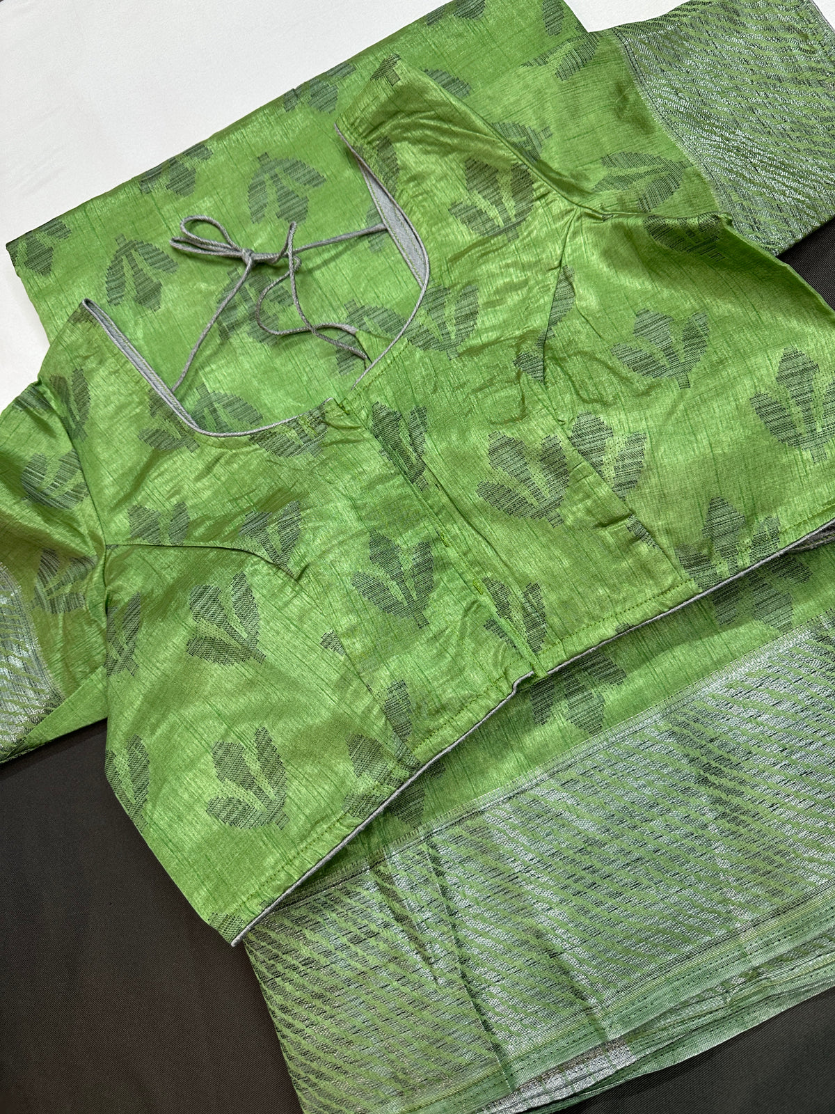 Green Cotton Silk Casual Wear Saree - 