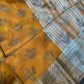 Mustard Cotton Silk Casual Wear Saree - 