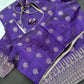 Purple Cotton Silk Casual Wear Saree - 