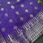 Purple Cotton Silk Casual Wear Saree - 
