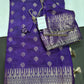 Purple Cotton Silk Casual Wear Saree - 
