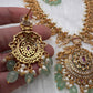 AD Red Green Multi Stone Mint Green beads Ethnic Long Necklace