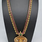 Goddess Lakshmi Pink Pumpkin beads CZ Matte Finish Necklace