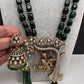 Victoraian Mehendi Finish Monalisa Beads Krishna Necklace