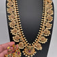 CZ Multi Color Stone  Pearls Bottu Mala Guttapusalu Necklace