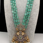 Victorian Pendent Mint Green Beads Necklace