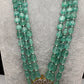 Victorian Pendent Mint Green Beads Necklace