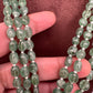 Victorian Kundan Real Emerald Beads Long Necklace