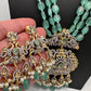 AD Floral Mint Green Beads Necklace